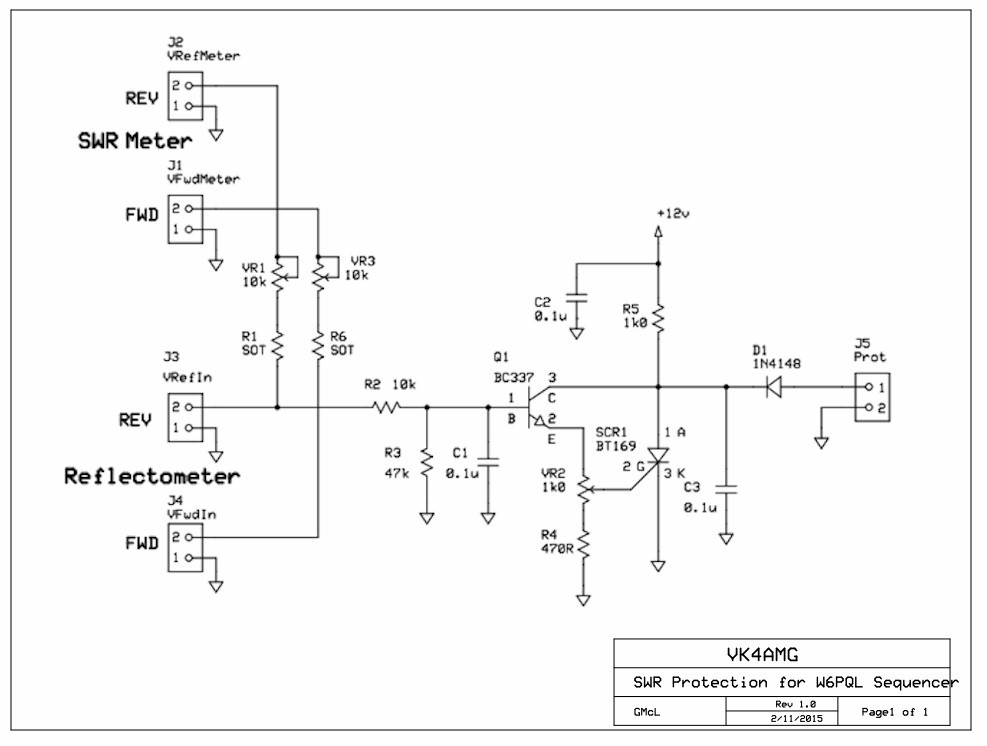 Swr Protection Protection Add-on for W6PQL SSPA Sequencer – VK4AMG